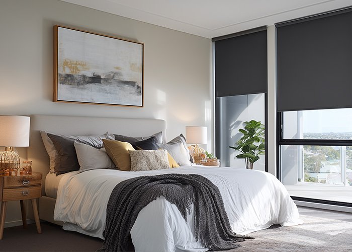 Black Roller Indoor Blinds