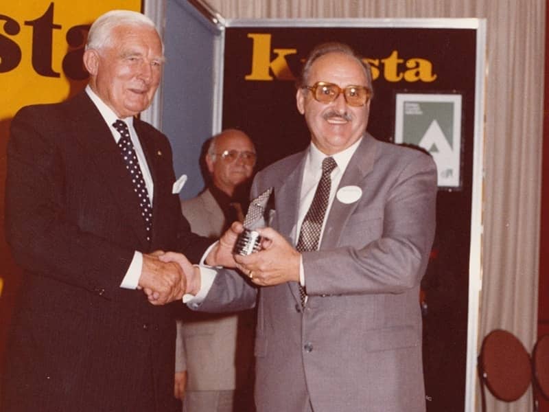 Ernie Receiving an Award