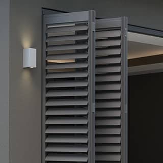 Black Bifold Shutter