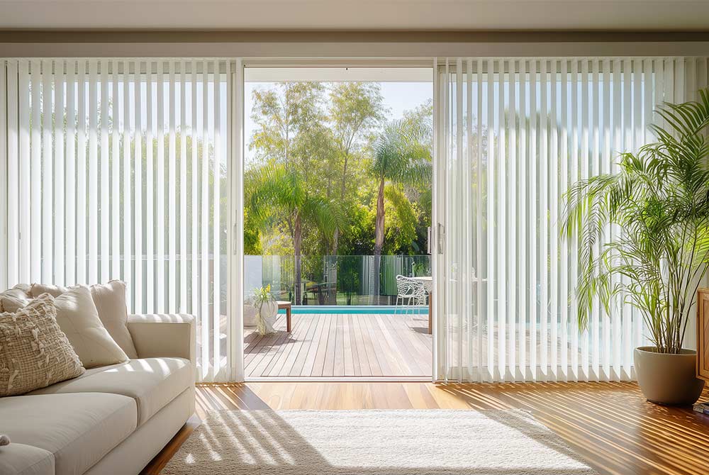 Vertical Blinds Living Room
