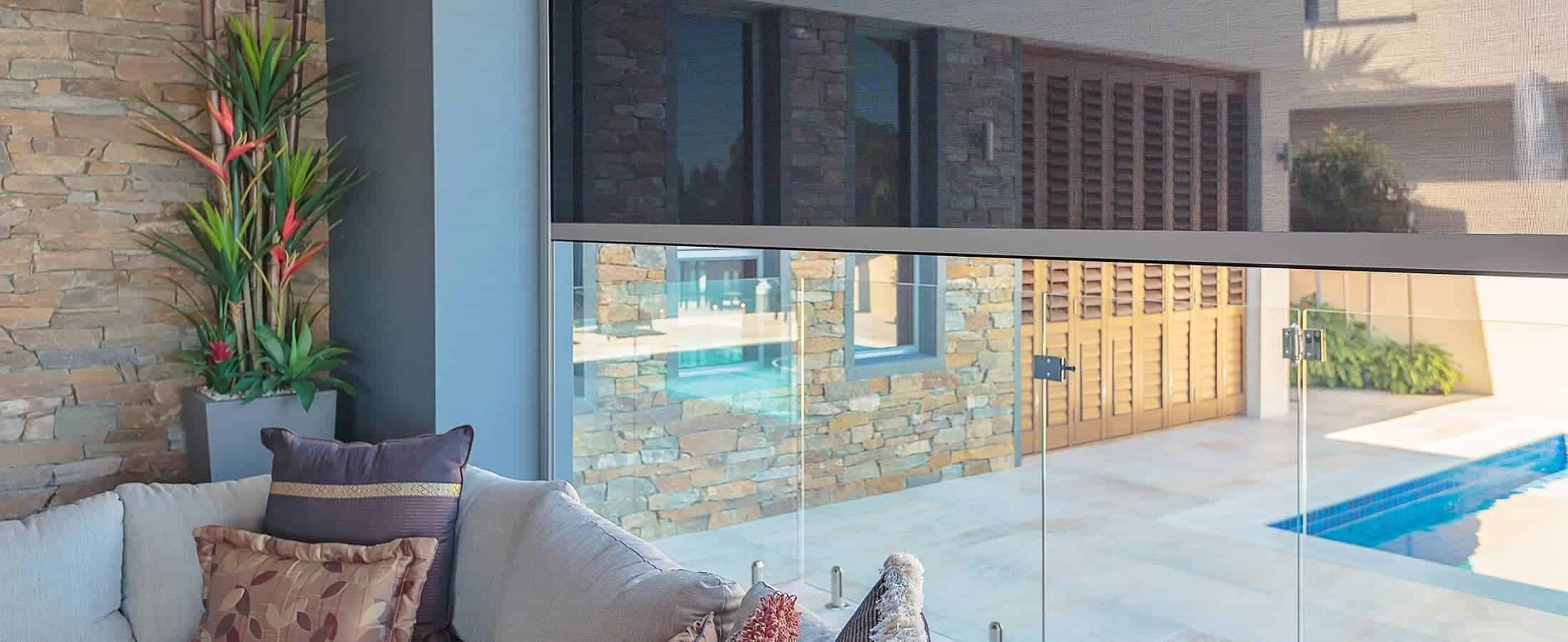 Zipscreen Installed on a Residential House